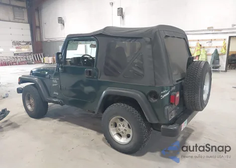 2000 Jeep Wrangler Sport z USA, uszkodzony, nr VIN 1J4FA49S2YP712526